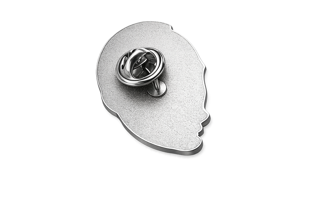Face Enamel Pin — back