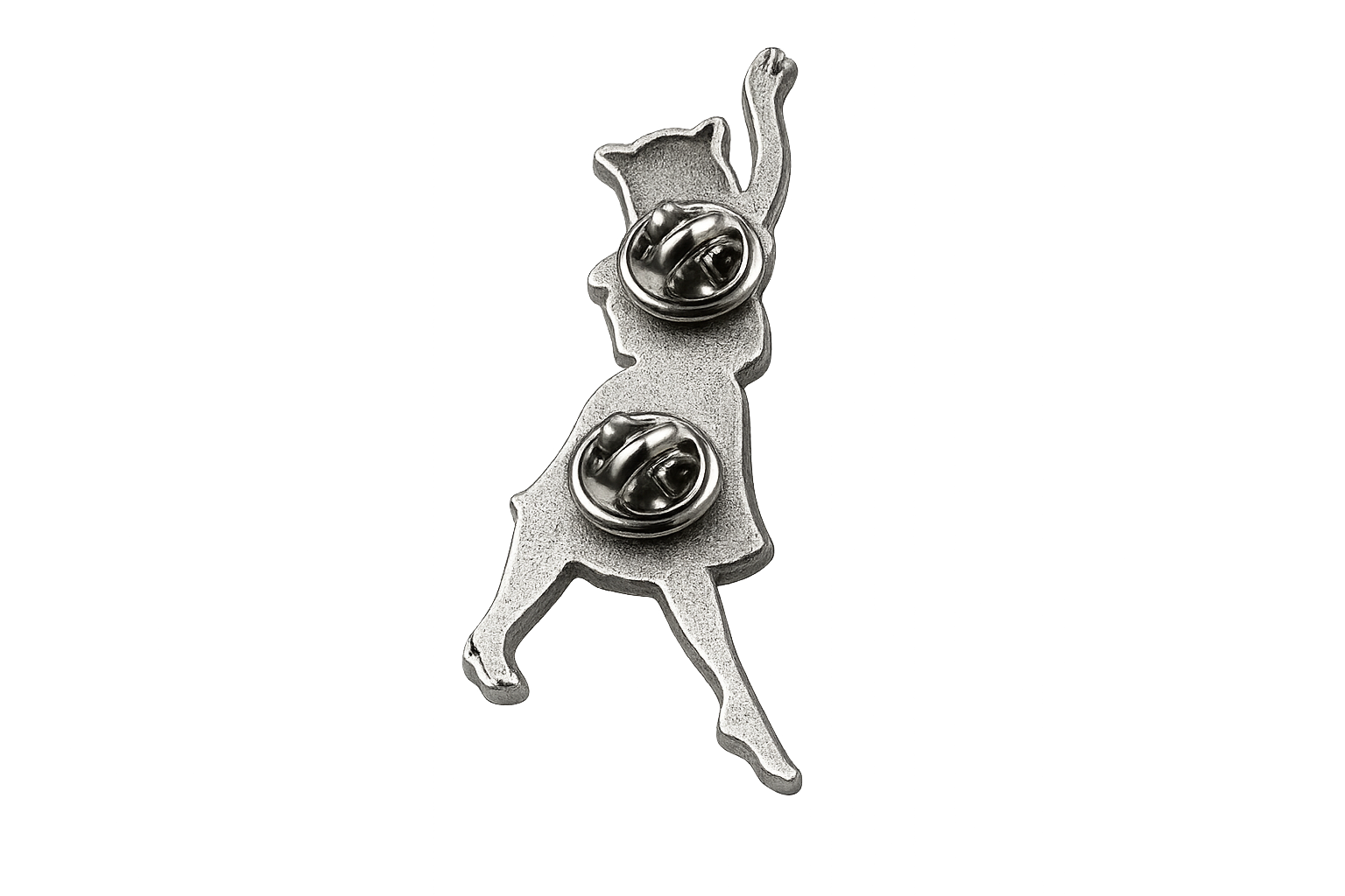 Waving Enamel Pin — back