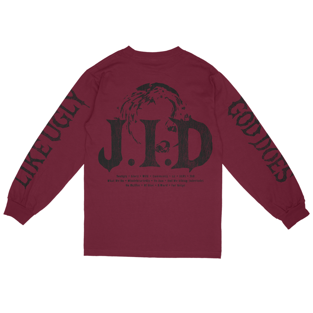 GDLU Burgundy Long Sleeve — back