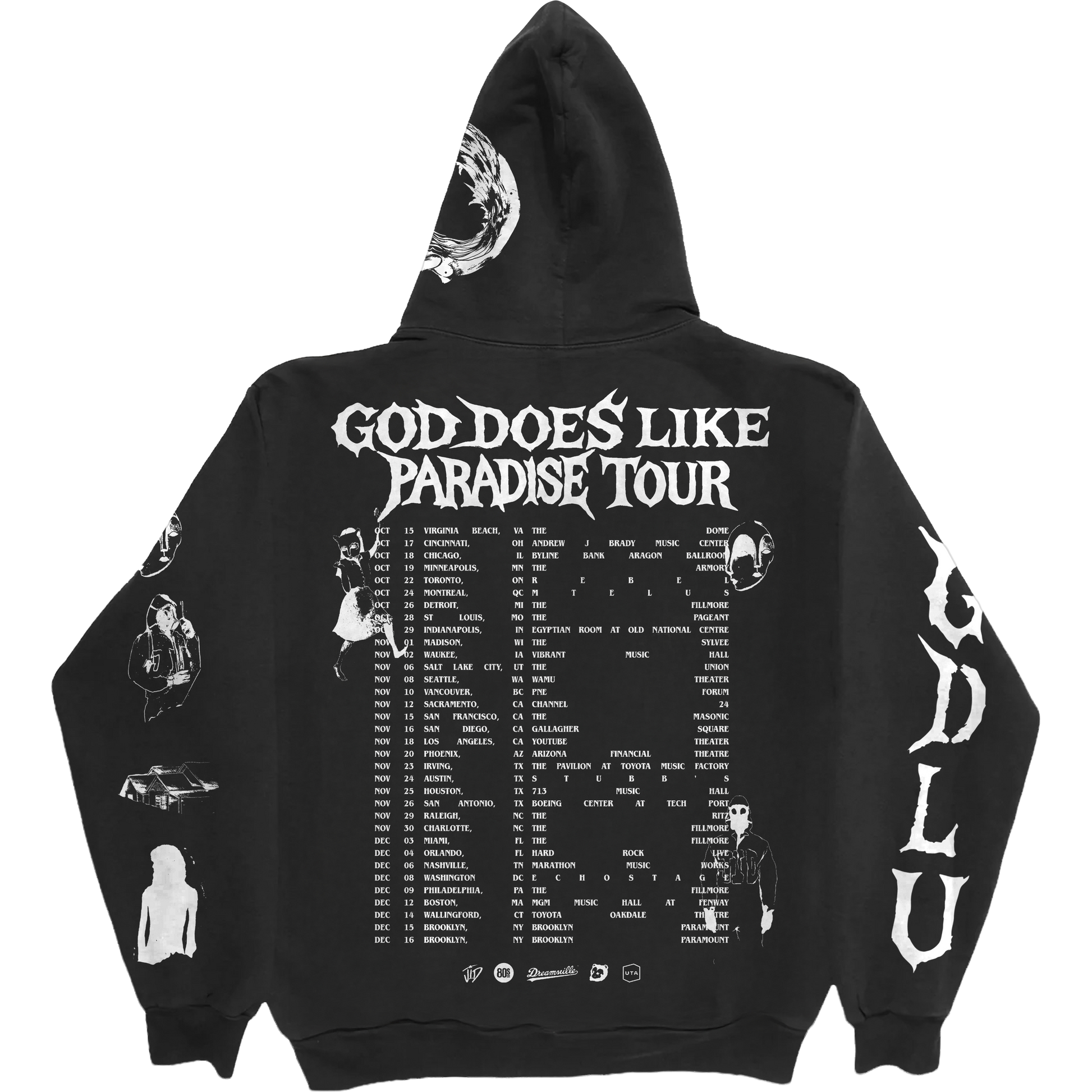 GDLU North American Tour Hoodie — back